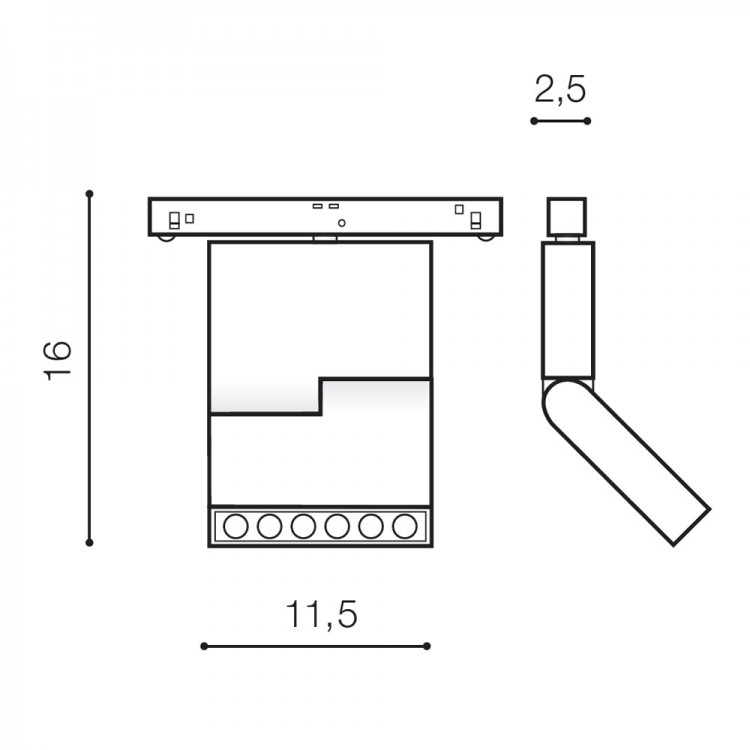 Трековый светильник Azzardo Aldo Track Magnetic AZ4622