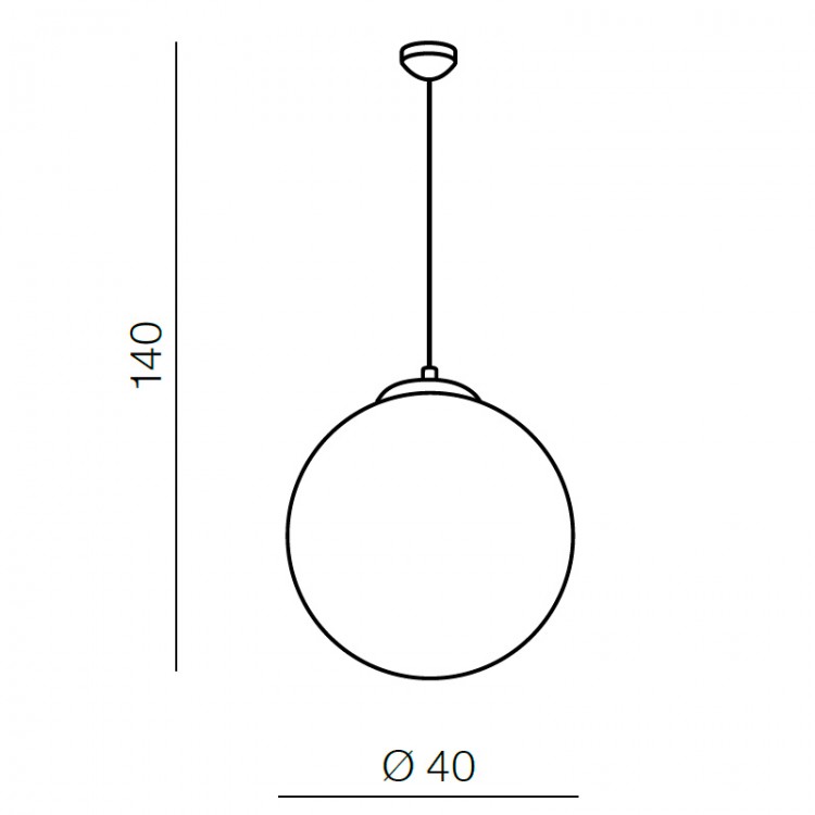 Подвесная люстра Azzardo White ball 40 AZ1328