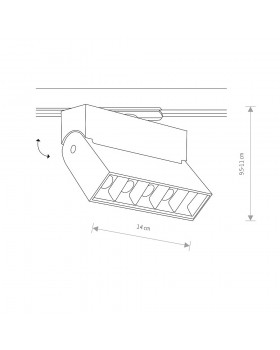 Трековый светильник Nowodvorski Profile Focus Led 7622-foto5