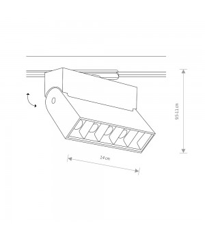 Трековый светильник Nowodvorski Profile Focus Led 7621-foto5