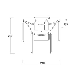 Бра Zumaline Amedeo 17106/2W-GLD-foto2