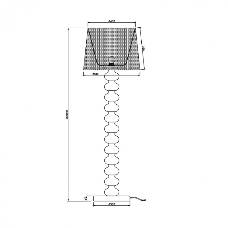 Торшер Zumaline DECO TS-060216F