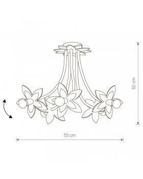 Потолочная люстра Nowodvorski Flowers 6896-foto2