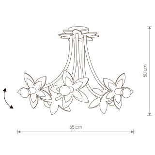 Потолочная люстра Nowodvorski Flowers 6896-foto2