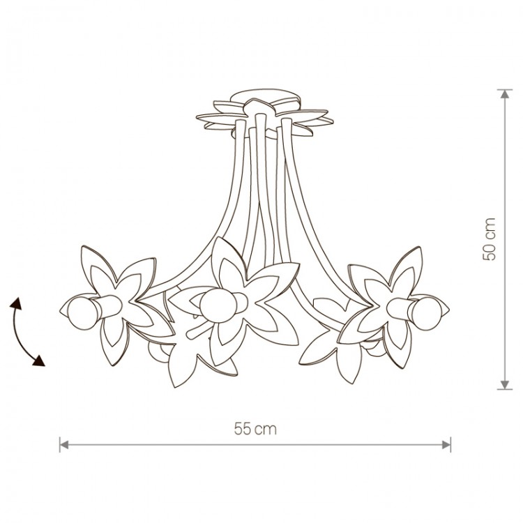 Потолочная люстра Nowodvorski Flowers 6896