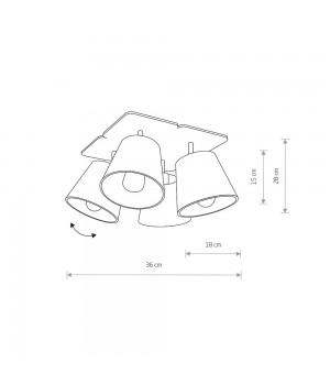 Потолочный cветильник Nowodvorski Awinion 9716-foto7