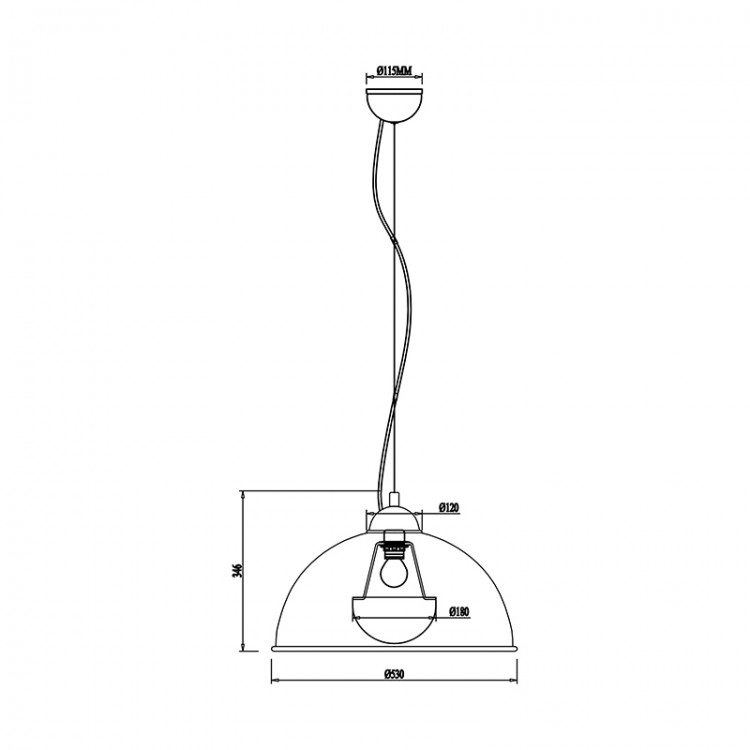 Подвесной светильник Zumaline ANTENNE TS-071003P-BKGO