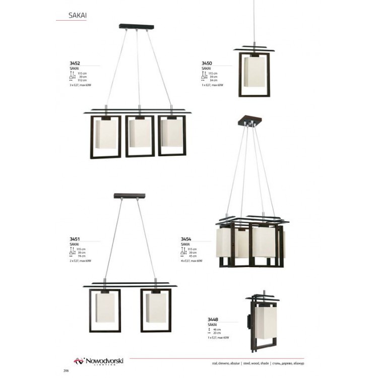 Подвесной светильник Nowodvorski Sakai 3450