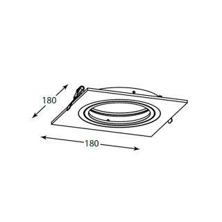 Встраиваемый светильник Zumaline BOXY DL 1 20071-WH-foto2