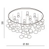 Потолочная люстра Azzardo Luvia 80 AZ2542