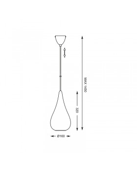 Подвесной светильник Zumaline NAOMI P1305-01S-F4AB-foto3