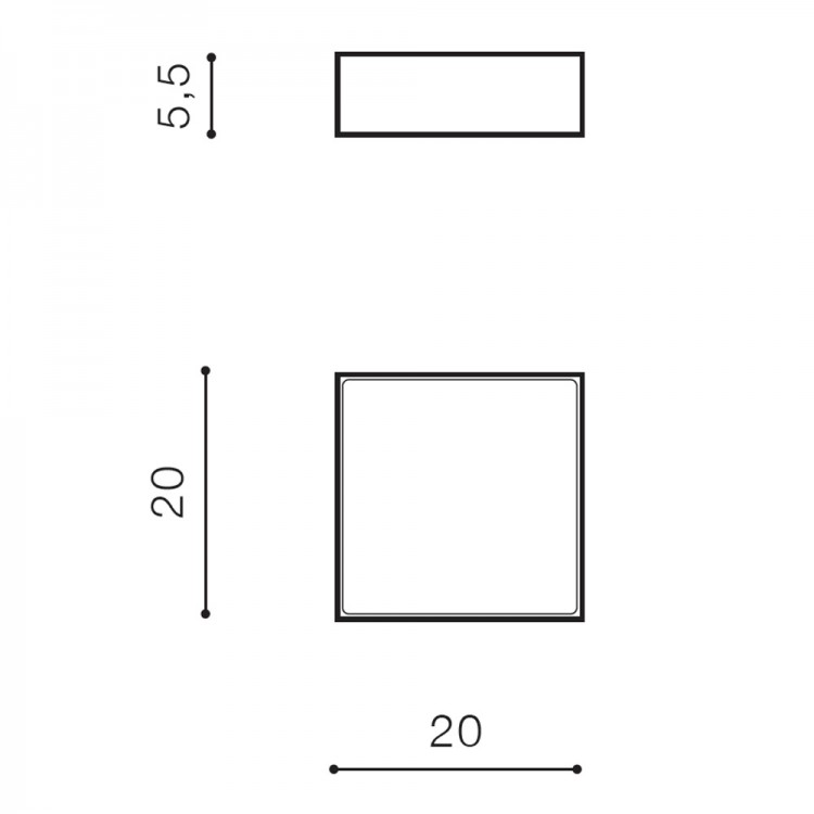 Потолочный светильник Azzardo Casper Square AZ4498