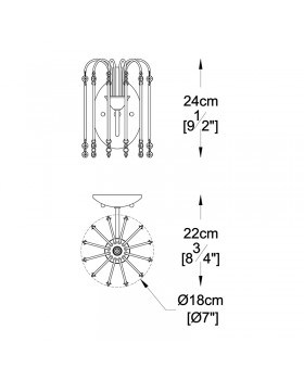 Бра Zumaline Lucas W0354-01B-F4QL-foto2