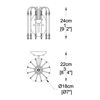 Бра Zumaline Lucas W0354-01B-F4QL-foto2