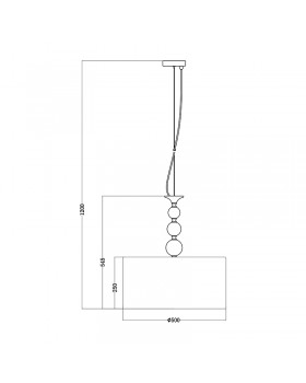Подвесная люстра Zumaline REA RLD93163-1B-foto2