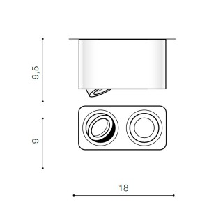 Потолочный светильник Azzardo Brant 2 Square IP44 AZ2823-foto2