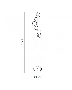 Торшер Azzardo Sybilla 6 floor AZ2101-foto2