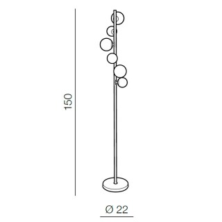 Торшер Azzardo Sybilla 6 floor AZ2101-foto2