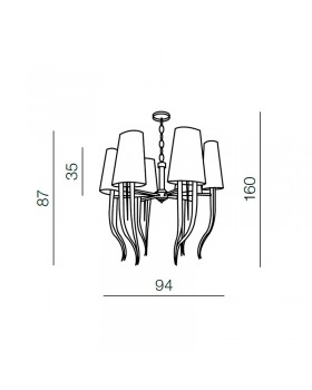 Подвесная люстра Azzardo Diablo 6 big AZ1389-foto2