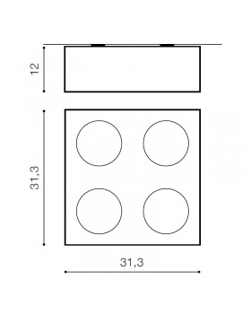 Накладной светильник Azzardo Paulo 4 12V AZ2888-foto2