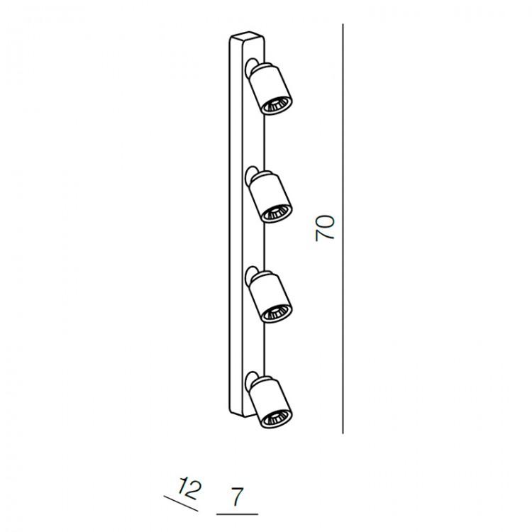 Спот Azzardo Tomi 4 PR AZ0665