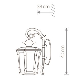 Уличный настенный светильник Nowodvorski Amur 4692-foto7