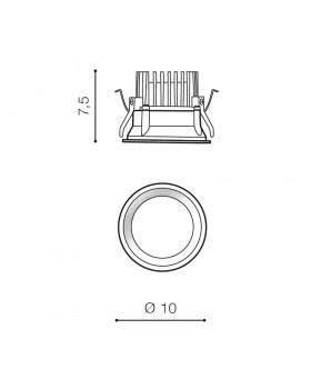 Встраиваемый светильник Azzardo Aida Round AZ4218-foto2