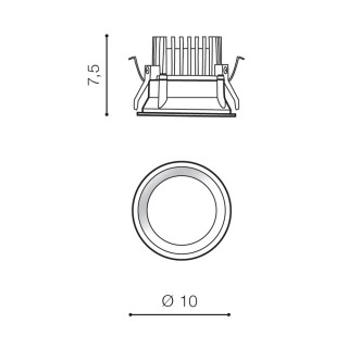 Встраиваемый светильник Azzardo Aida Round AZ4218-foto2