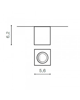 Накладной светильник Azzardo Nano Square AZ2787-foto2