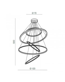 Подвесная люстра Azzardo Wheel XXL AZ3417-foto2