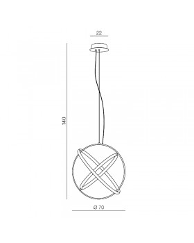 Подвесная люстра Azzardo Globus AZ1630-foto2