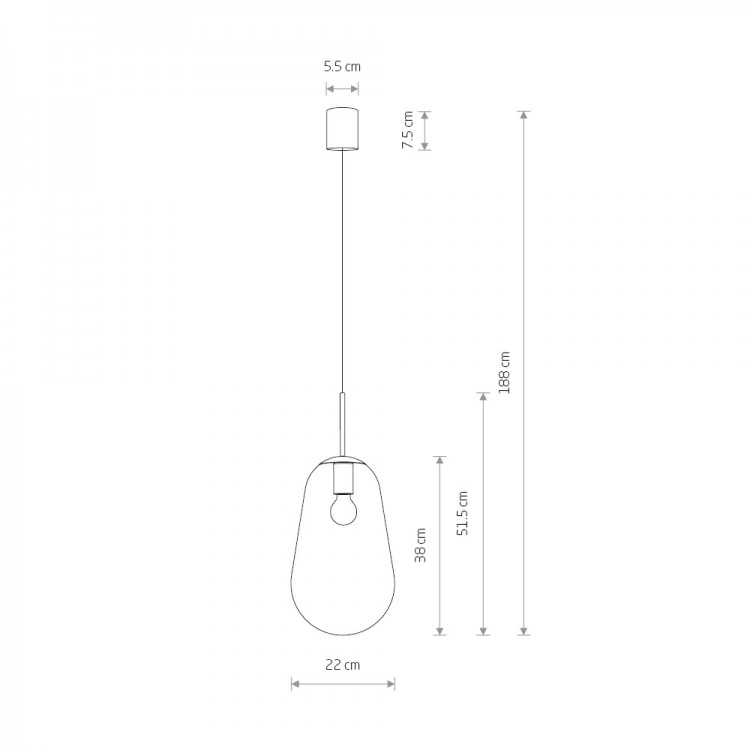 Подвесной светильник Nowodvorski Pear M 8672