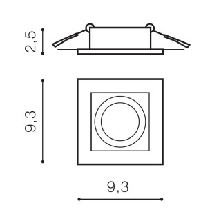 Встраиваемый светильник Azzardo Paco 1 AZ0795-foto2