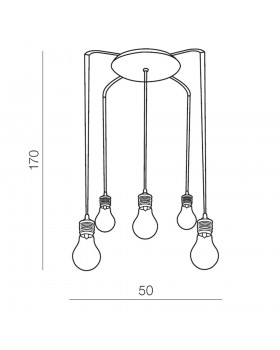 Подвесной светильник Azzardo Otus 5 AZ1645-foto2