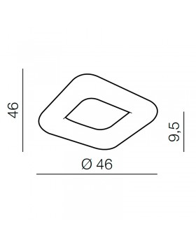 Потолочный светильник Azzardo Donut Sq Top 46 CCT AZ2664-foto4