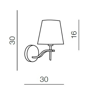 Настенный светильник Azzardo Princessa wall AZ0723-foto2