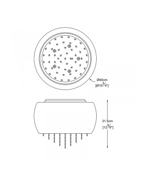Потолочная люстра Zumaline VISTA C0076-05K-F4GR-foto8