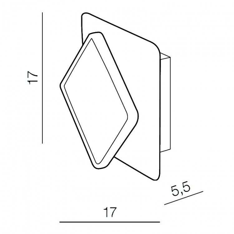 Настенный светильник Azzardo Onyx AZ3357