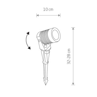 Ландшафтный светильник Nowodvorski Spike Led 9100-foto2