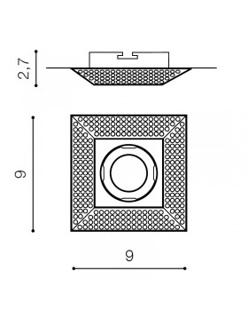 Встраиваемый светильник Azzardo Piramide L AZ1463-foto2