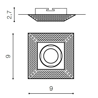 Встраиваемый светильник Azzardo Piramide L AZ1463-foto2