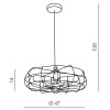 Подвесная люстра Azzardo Fan pendant AZ2532