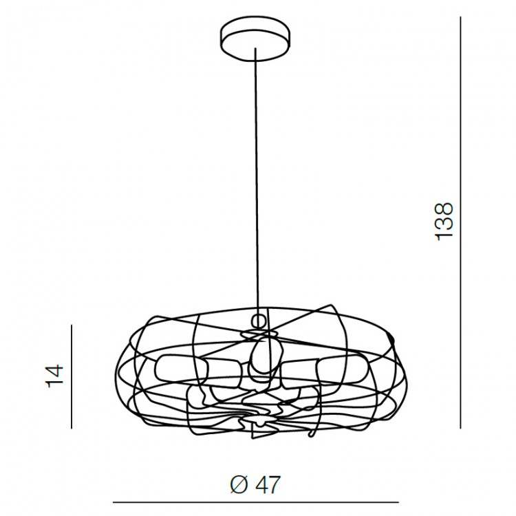 Подвесная люстра Azzardo Fan pendant AZ2532