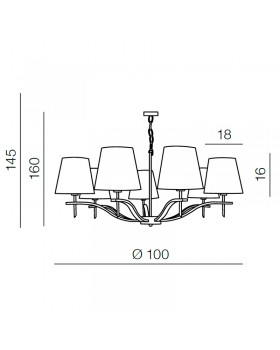 Подвесная люстра Azzardo Princessa 7 AZ0725-foto2