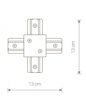 Коннектор X-образный Nowodvorski Profile Recessed 8837-foto2