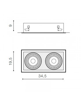 Встраиваемый светильник Azzardo Nova 2 AZ2876-foto2