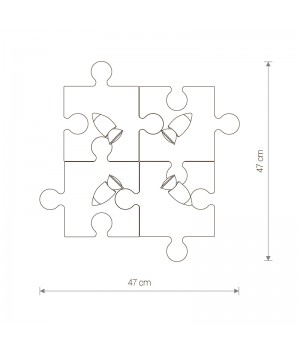 Настенно-потолочный светильник Nowodvorski Puzzle 6382-foto2