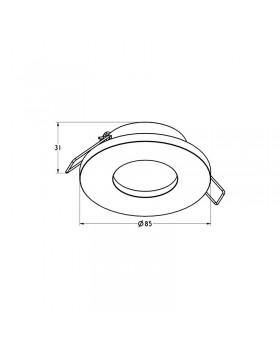 Встраиваемый светильник Zumaline CHIPA DL ARGU10-034-foto2