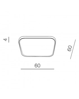 Потолочная люстра Azzardo Thin Square CCT AZ3430-foto3