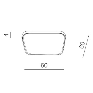 Потолочная люстра Azzardo Thin Square CCT AZ3429-foto2